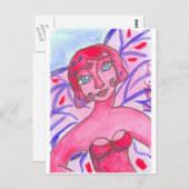 PinkPurpFairy Briefkaart (Voorkant / Achterkant)