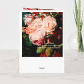 PINKROSE, ANEMON EN BLAUWE Valentijnsdag Feestdagen Kaart (Achterkant)