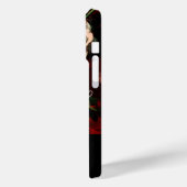 PINKROSES, BUTTERFLY, WITTE STROOMMONOGRAM Case-Mate iPhone CASE (Achterkant / Links)