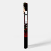 PINKROSES, BUTTERFLY, WITTE STROOMMONOGRAM Case-Mate iPhone CASE (Achterkant / Links)