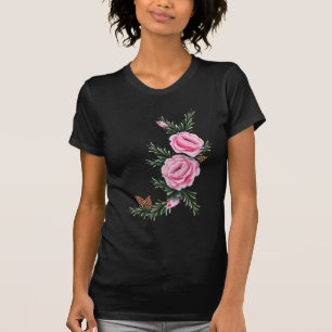 PINKROSES EN PIJN VAN SHARON SHARPE T-SHIRT