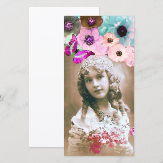 PINKROSSEN, ANEMONEN EN FOTO-TEMPLATE VOOR BUTTERF (Voorkant / Achterkant)