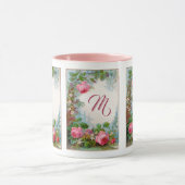 PINKROSSEN EN JASMINEN MONOGRAM VOOR DE MONOGRAM V MOK (Midden)