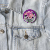 Pinks-anjers in teacup ronde button 5,7 cm (In situ)