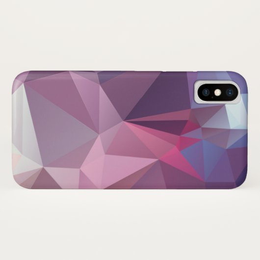 Pinks Blues Abstracte piramide Pattern Art Case-Mate iPhone Case (Achterkant (horizontaal))