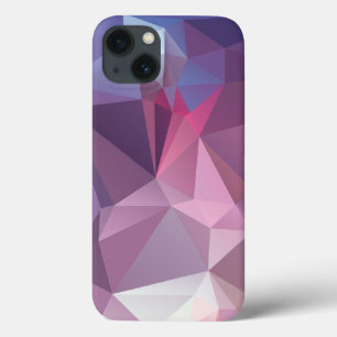 Pinks Blues Abstracte piramide Pattern Art iPhone 13 Hoesje