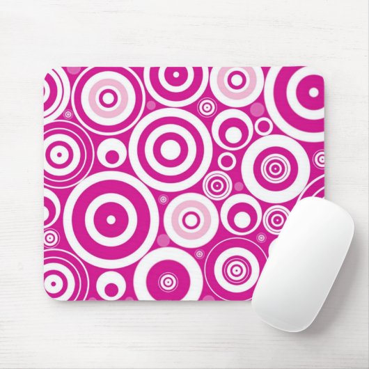 Pinks Circles Mouse Mat Muismat (Met muis)