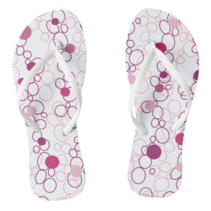 Pinks Circles Stippen Teenslippers
