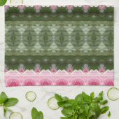 Pinks en Groen Theedoek (Gevouwen)