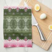 Pinks en Groen Theedoek (Quarter Fold)