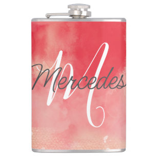 Pinks en Reds Tie Dye iPad Smart Hoesje Heupfles