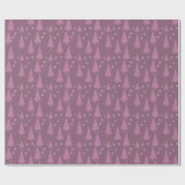 Pinks en Roos kerstboom inpakpapier (Vlak)