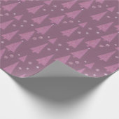 Pinks en Roos kerstboom inpakpapier (Hoek)