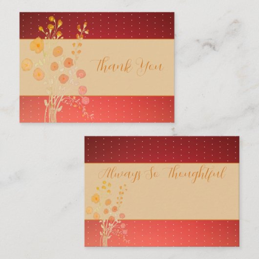 Pinks en Rusty Brown Notitiekaartje (Voorkant / Achterkant)