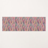 Pinks & Gold Striped Yoga Mat – Stijlvol & Non-Sli (Voorkant (horizontaal))