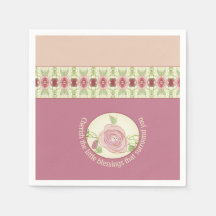 Pinks Groenen en Cream Patroon Accented
