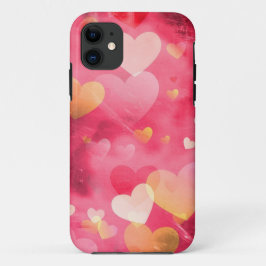 Pinks Hearts iPhone 11 Hoesjes