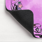 Pinks met vlinders muismat (Hoek)