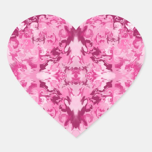 Pinks op Pinks Hart Sticker (Voorkant)