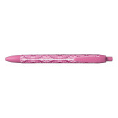 Pinks op Pinks Swirls Zwarte Inkt Pen (Achterkant)
