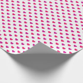 Pinks op wit tiny Heart gepatenteerd verpakkingspa Cadeaupapier (Hoek)