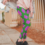 PinkShamrock Clover St. Patrick's Day Leggings<br><div class="desc">Dit ontwerp werd gecreeerd door digitale kunst. Het kan worden gepersonaliseerd door de aanpassingsknoop te klikken en een naam, initialen of uw favoriete woorden toe te voegen. Neem contact met me op colorflowcreations@gmail.com als je dit ontwerp op een ander product wilt gebruiken. Zie meer van mijn creaties of volg me...</div>