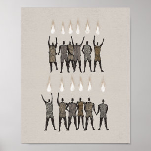 Pinksterbijbelkunst - Heilige Geest Print, Tongen Poster