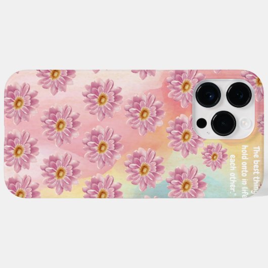Pinksterbloemen patroon Case-Mate iPhone case (Achterkant (horizontaal))