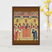 Pinksteren door Giotto Di Bondone Kaart (Gele Bloem)