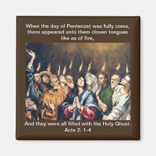 Pinksteren - magneet (Voorkant)