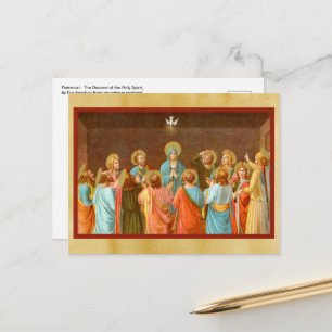 Pinksteren: Nederdaling van de Heilige Geest (SB Briefkaart