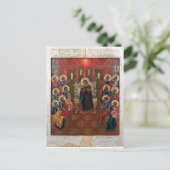 Pinksteren Orthodox Christelijk Byzantijns icoon Briefkaart (Staand voorkant)