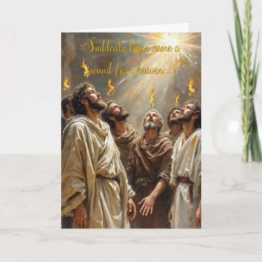 Pinksteren Wenskaart Kaart (Voorkant)