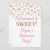 Pinksterpartij met goudglitter Confetti Kaart (Voorkant / Achterkant)