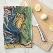 Pinksterscène na Paaszondag Theedoek (Quarter Fold)