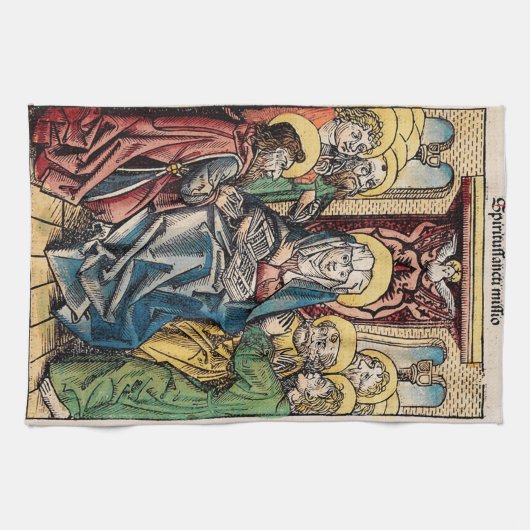 Pinksterscène na Paaszondag Theedoek (Horizontaal)