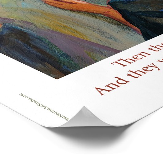 Pinkstertongen van Fire Poster (Hoek)