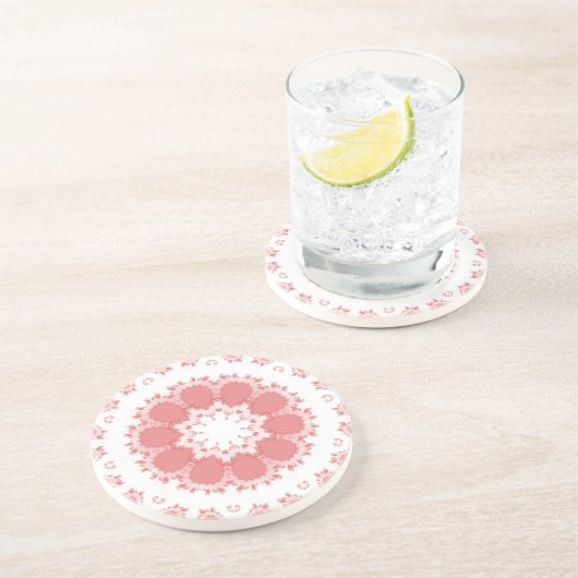 PINKSTROMEN ZANDSTEEN ONDERZETTER (Zijkant)