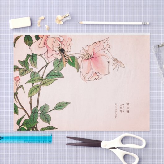 PINKSTROOM EN JAPANS AFDRUKpapier Tissuepapier (Craft)