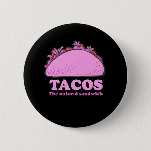 PINKTACOS RONDE BUTTON 5,7 CM (Voorkant)