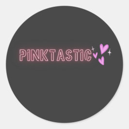 PINKTASTIK Mooie Roze Meisjesachtig Esthetisch Ont Ronde Sticker