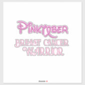 Pinktober, bewustzijn van borstkanker sticker (Vel)