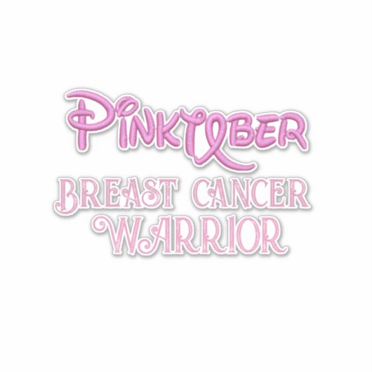 Pinktober, bewustzijn van borstkanker sticker (Voorkant)