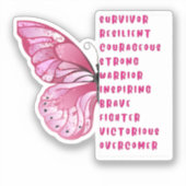 Pinktober borstkankerbewustzijn Sticker (Voorkant)