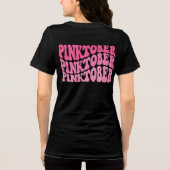 Pinktober Breast Cancer Awareness Month Blend Tri-Blend Shirt (Achterkant)