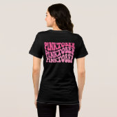 Pinktober Breast Cancer Awareness Month Blend Tri-Blend Shirt (Achterkant volledig)