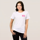 Pinktober Breast Cancer Awareness Month Blend Tri-Blend Shirt (Voorkant volledig)