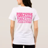 Pinktober Breast Cancer Awareness Month Blend Tri-Blend Shirt (Achterkant)