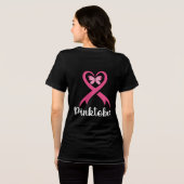 Pinktober Butterfly Borstkanker Awareness Month Tri-Blend Shirt (Achterkant volledig)