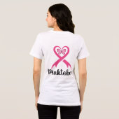 Pinktober Butterfly Borstkanker Awareness Month Tri-Blend Shirt (Achterkant volledig)